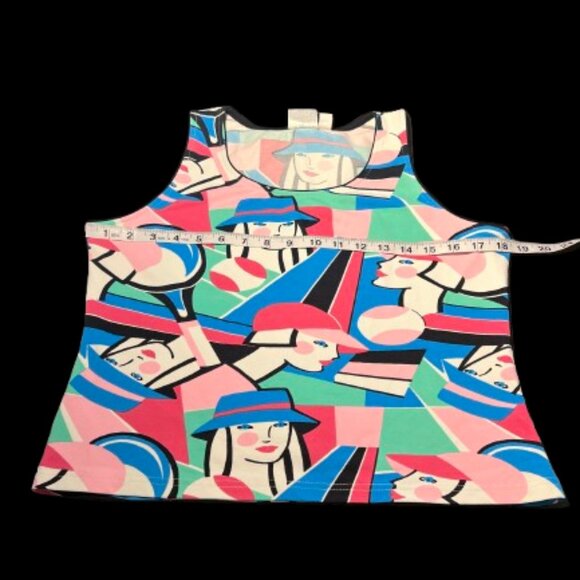 🎨 Tail Athletic Tank Top – Colorful Abstract Graphic – Size Small - Picture 3 of 5